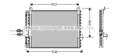 AVA QUALITY COOLING Kondensaator,kliimaseade MS5206